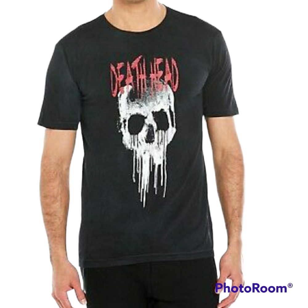 New with tags men’s The Kooples “Death Head” graphic rugby jersey style T-shirt